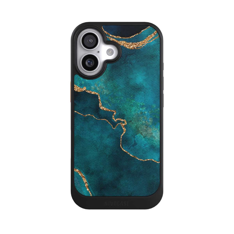 iPhone 17 NIVOcore Edelstein glänzend aquamarin