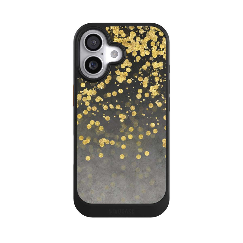 iPhone 17 NIVOcore Pluie glamoureuse dorée