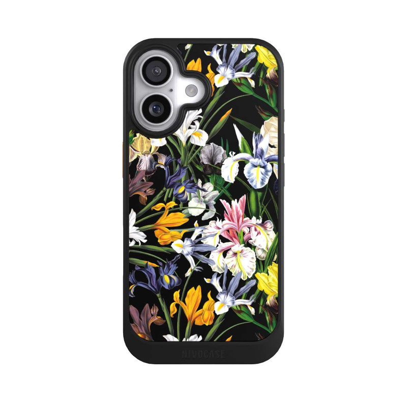 iPhone 17 NIVOcore Fond d'écran de fleurs sauvages sombres