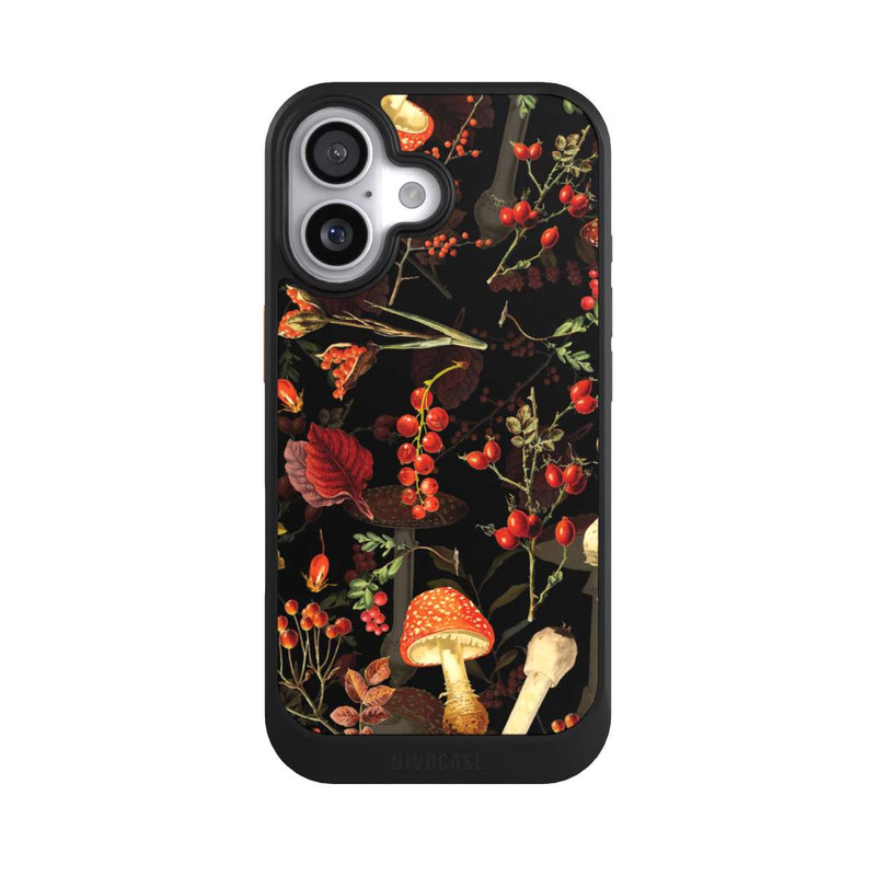 iPhone 17 NIVOcore Pilzmuster Schwarz