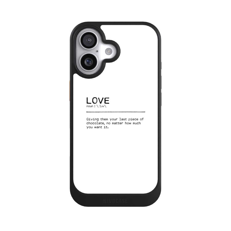 iPhone 17 NIVOcore Citation Love Chocolate (anglais)
