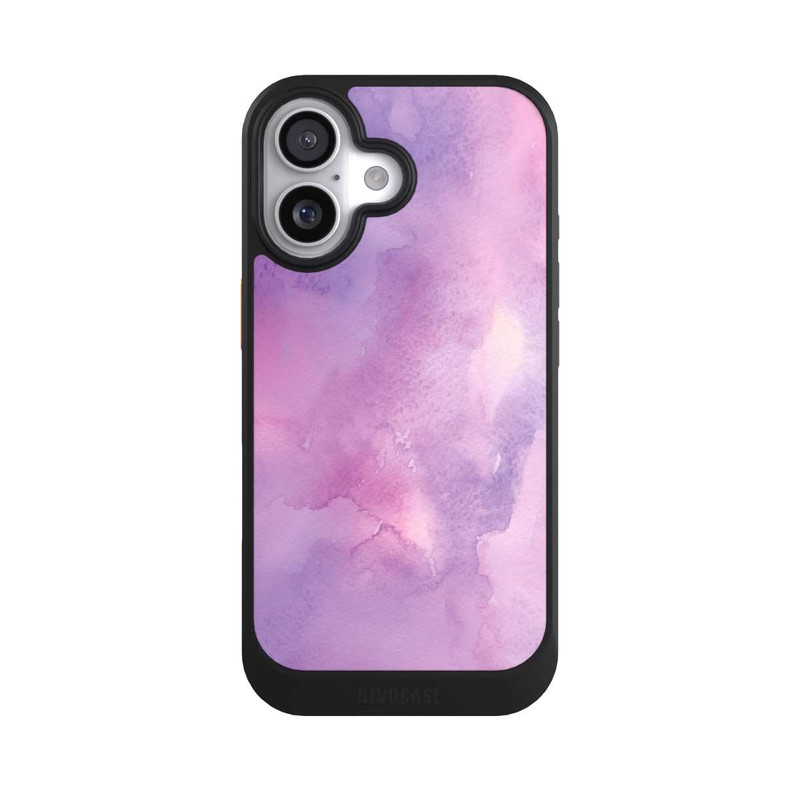 iPhone 17 NIVOcore Aquarell rosa Wolken