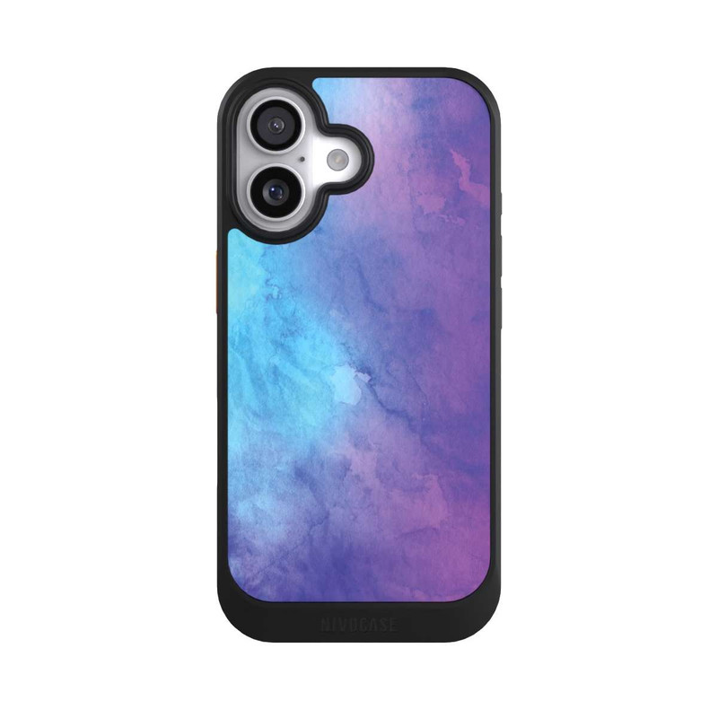 iPhone 17 NIVOcore Aquarell Blau Rosa Fade