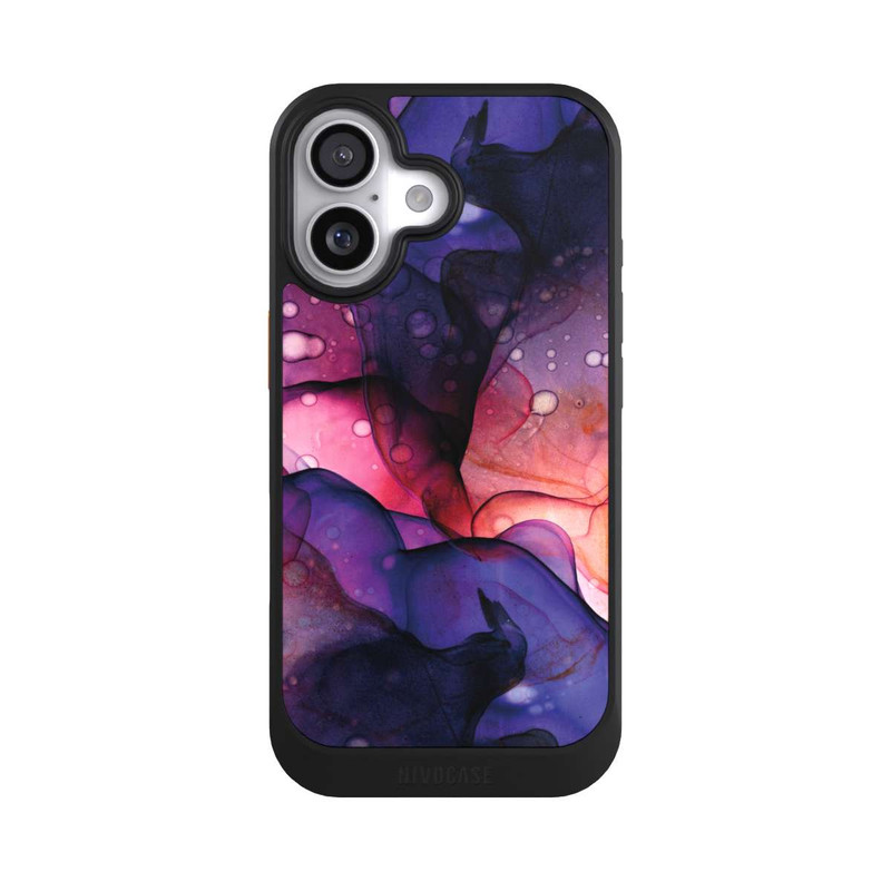 iPhone 17 NIVOcore Flüssige Kunst Lila-Pink