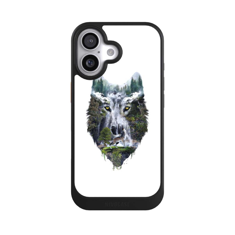 iPhone 17 NIVOcore Wolf im Wald