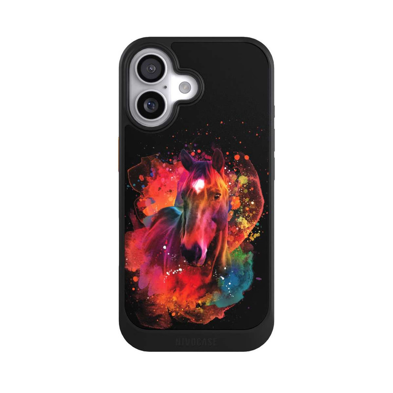 iPhone 17 NIVOcore Pferd Colorful Sprayart
