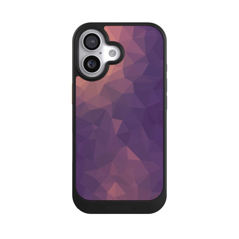 iPhone 17 NIVOcore Polygonal Mosaic Rouge/Violet