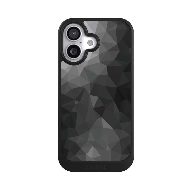 iPhone 17 NIVOcore Polygonal Mosaic Noir/Blanc