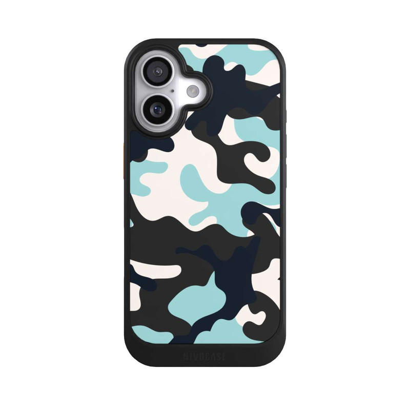 iPhone 17 NIVOcore Blue Camouflage