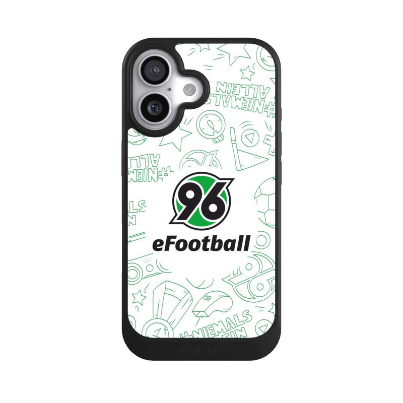 iPhone 17 NIVOcore Hannover 96 Football Pattern Design White