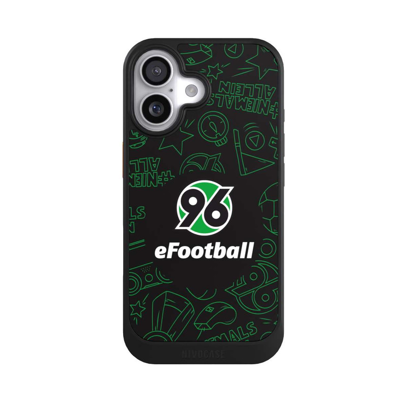 iPhone 17 NIVOcore Hannover 96 Football Pattern Design Black
