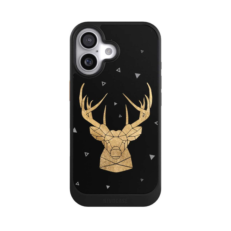 iPhone 17 NIVOcore Cerf et bois géométriques