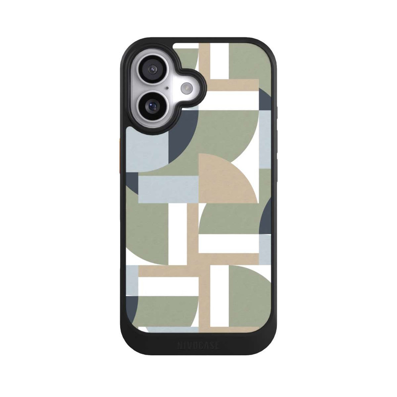 iPhone 17 NIVOcore Polygones futuristes du Bauhaus Beige