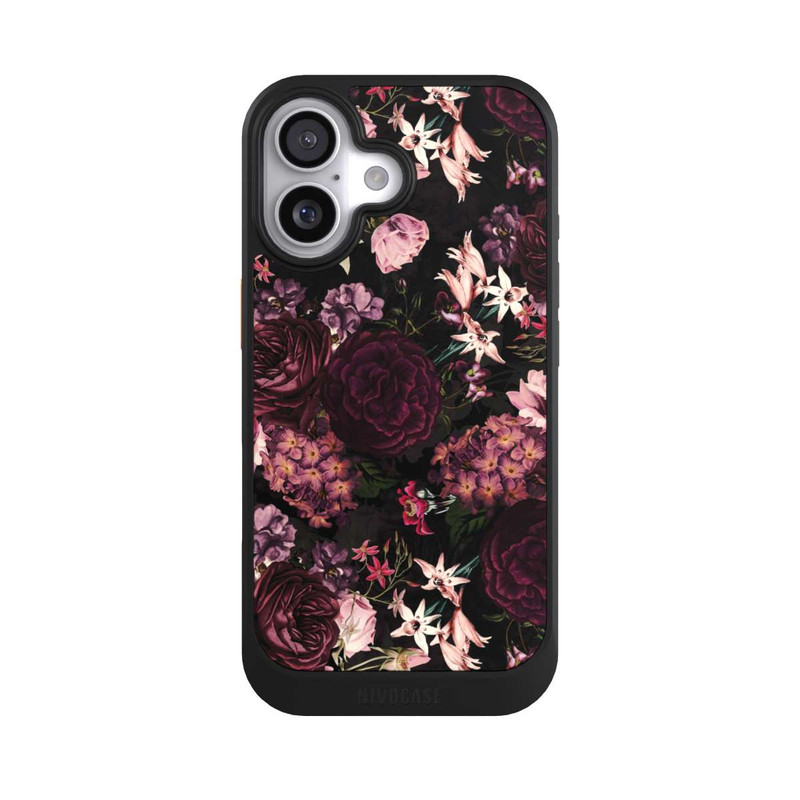 iPhone 17 NIVOcore Blumentapete dunkelviolett