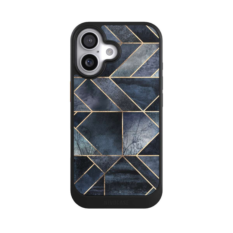 iPhone 17 NIVOcore Abstraktes Natur-Dunkelblau