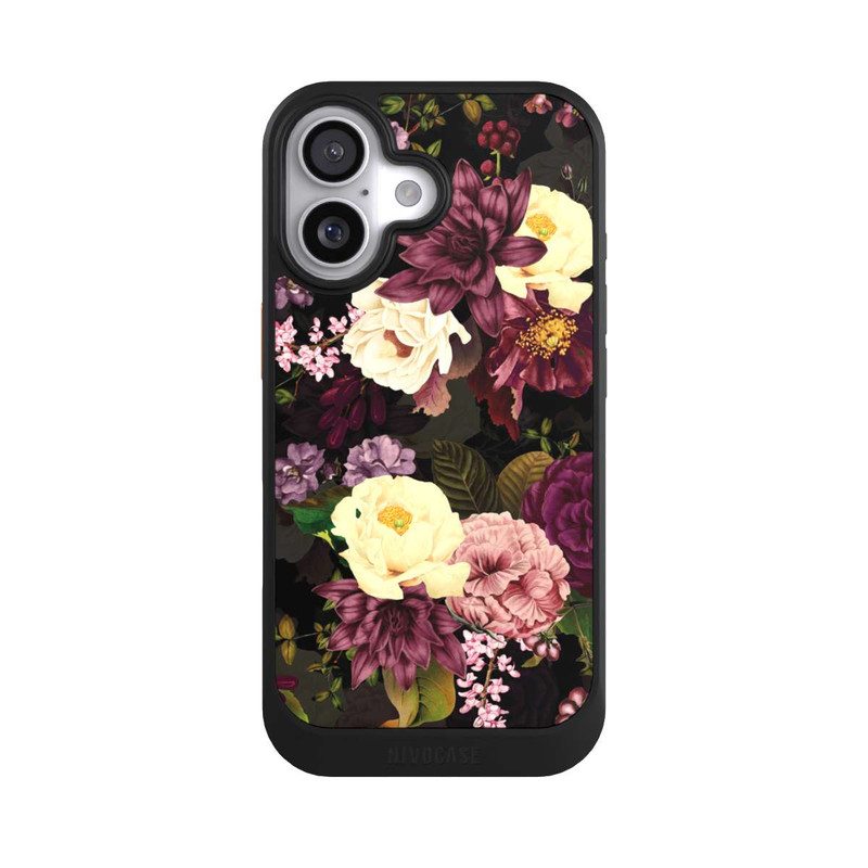 iPhone 17 NIVOcore Dunkle Blumen Bienen