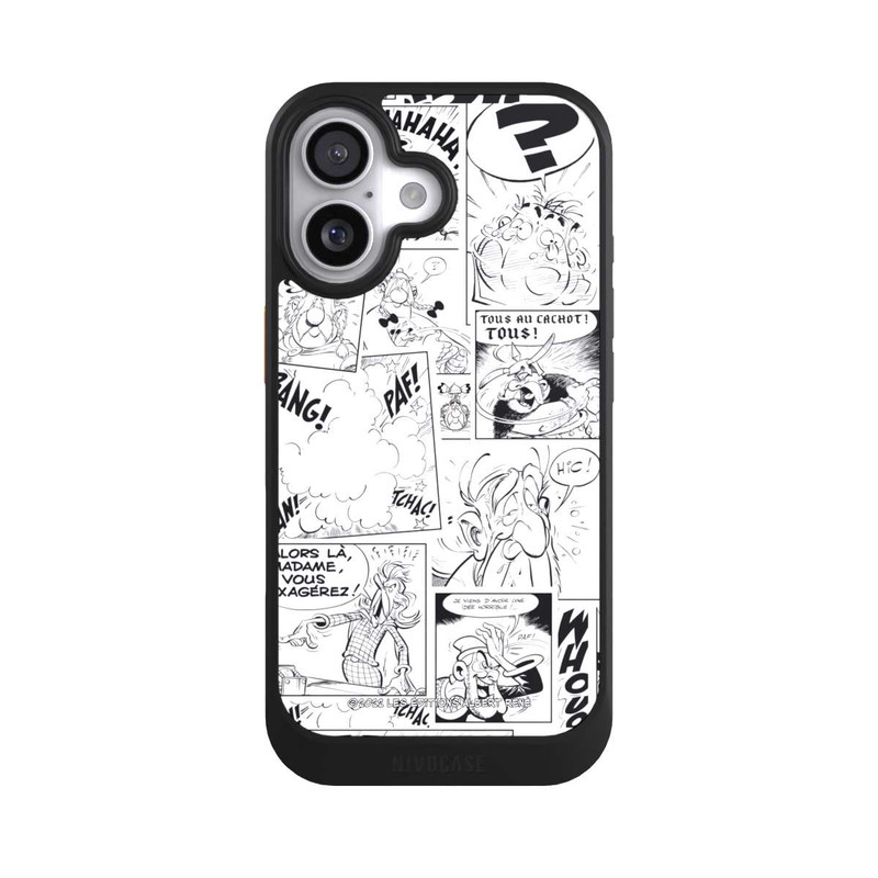 iPhone 17 NIVOcore Asterix Comic Schwarz und Weiß