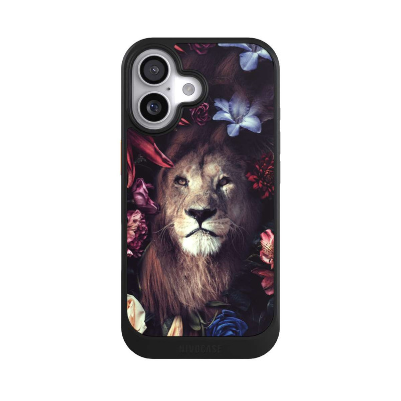 iPhone 17 NIVOcore Löwe Blumenrahmen