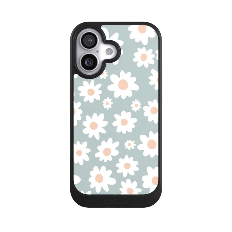iPhone 17 NIVOcore Daisy Flower Seamless Pattern Green