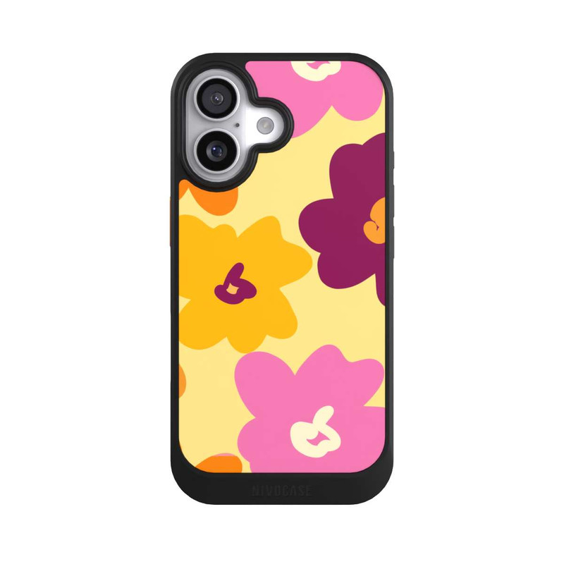 iPhone 17 NIVOcore Retro Blumenmuster bunt