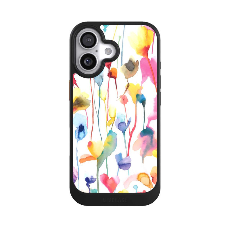 iPhone 17 NIVOcore Aquarelle de Fleurs Colorées