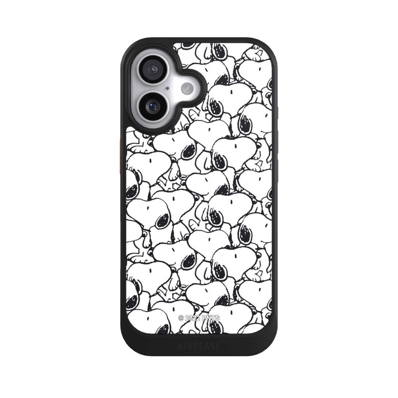 iPhone 17 NIVOcore Snoopy Muster Schwarz und Weiß