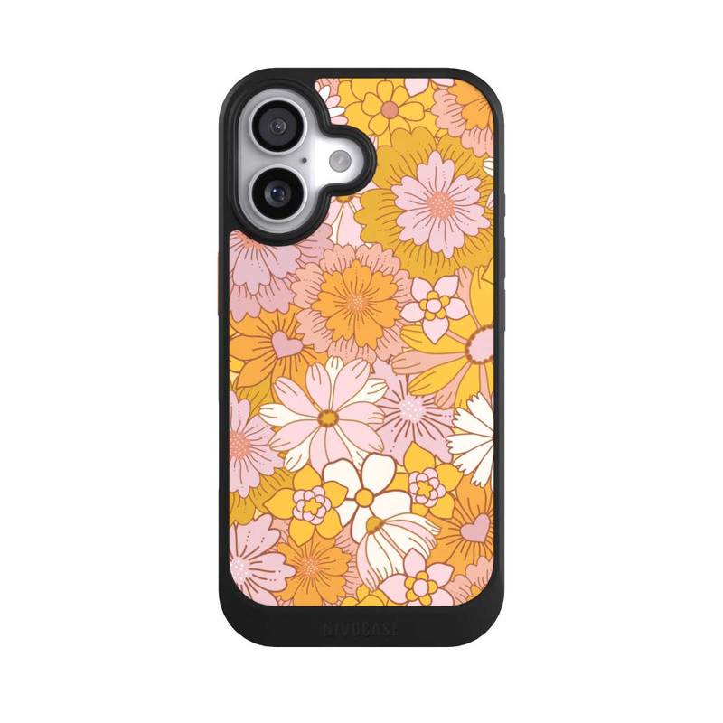 iPhone 17 NIVOcore Retro Flower Walpaper Yellow