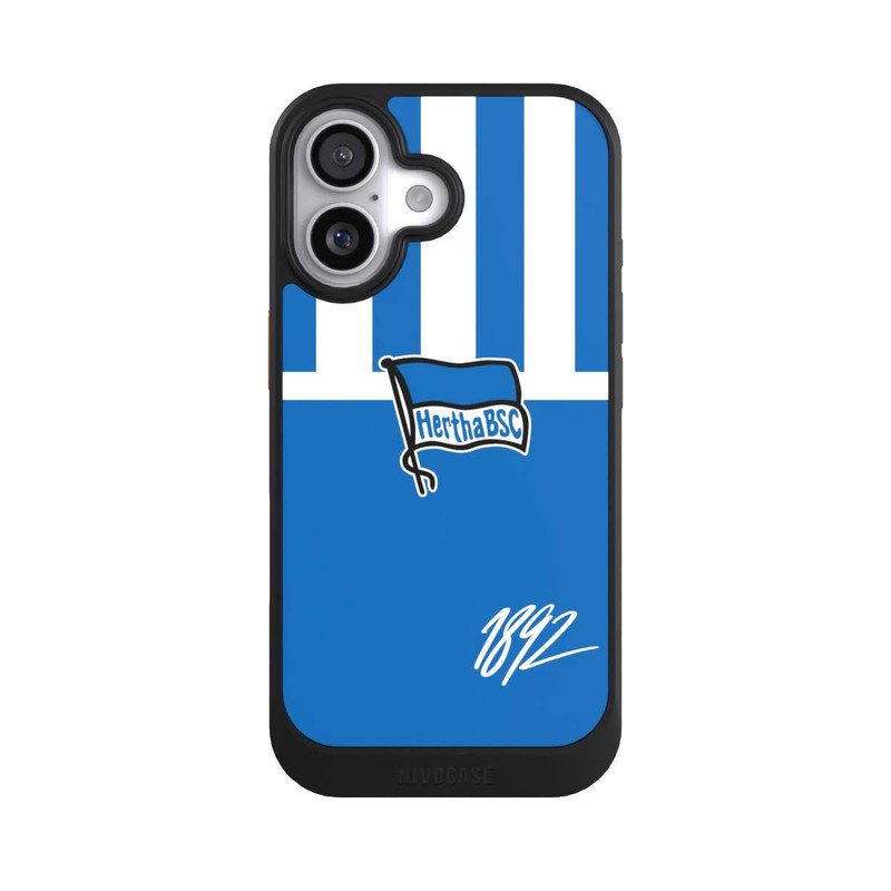 iPhone 17 NIVOcore Blau und Weiß Vertikal Streifen