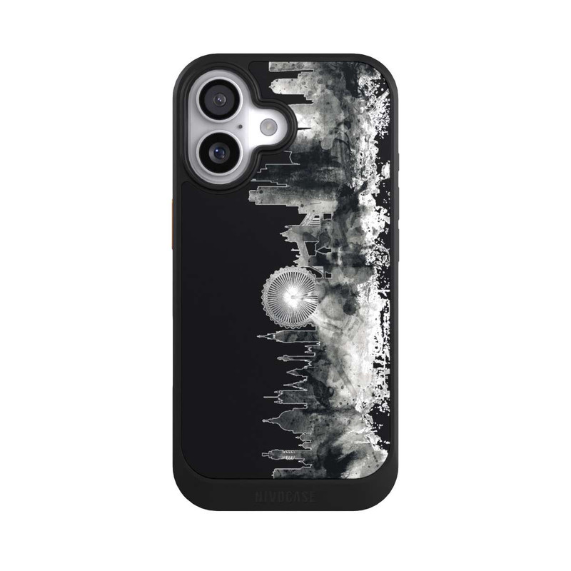 iPhone 17 NIVOcore London Ligne d'horizon BW Noir