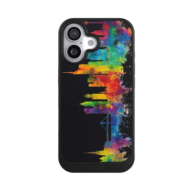 iPhone 17 NIVOcore Ligne d'horizon de Francfort Allemagne Noir