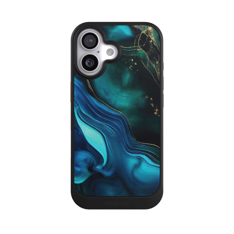 iPhone 17 NIVOcore Encre bleue et dorée