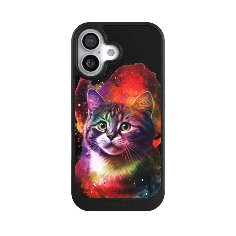 iPhone 17 NIVOcore Chaton heureux noir