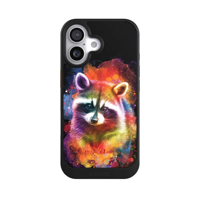 iPhone 17 NIVOcore Joyeux raton laveur noir