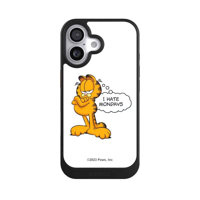 iPhone 17 NIVOcore Garfield Je déteste les lundis Blanc