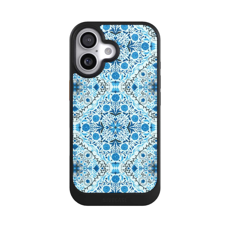iPhone 17 NIVOcore Blue Floral Tiles