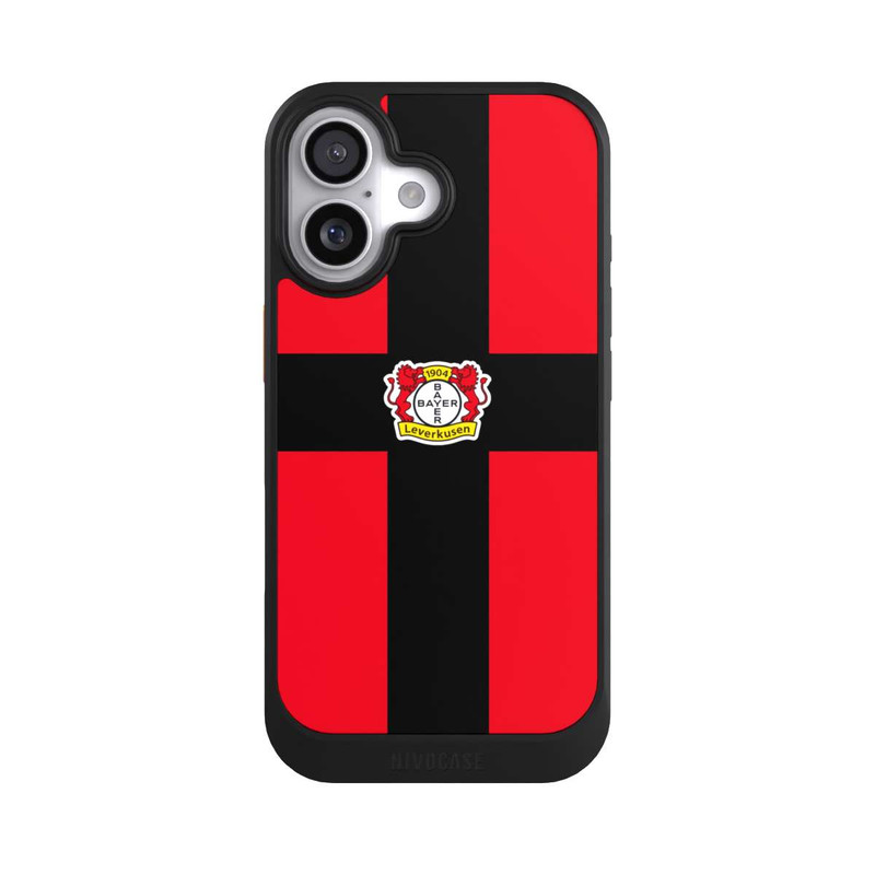 iPhone 17 NIVOcore Bayer 04 Leverkusen Schwarzes Kreuz auf Rot