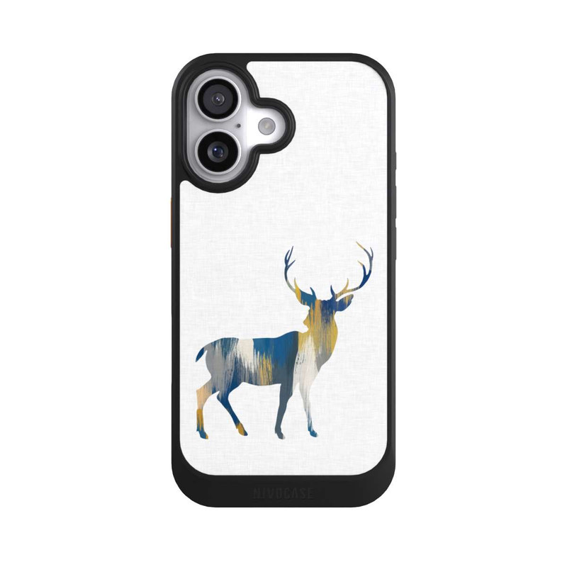 iPhone 17 NIVOcore Blauer und gelber Hirsch