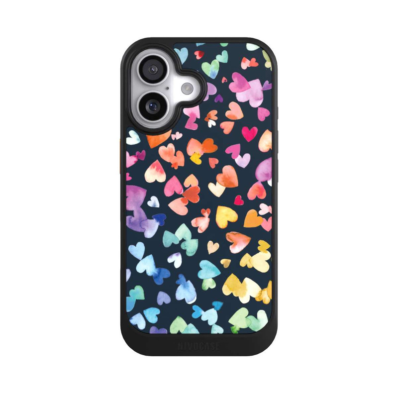 iPhone 17 NIVOcore Coeurs de la Saint-Valentin noirs