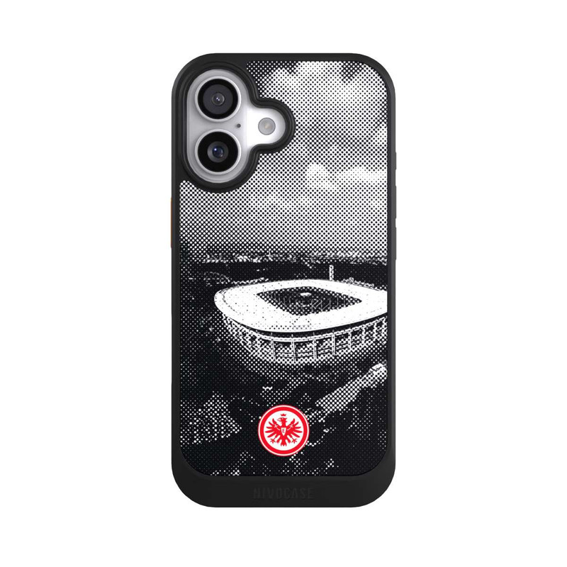 iPhone 17 NIVOcore SGE Stadion Schwarz Weiß