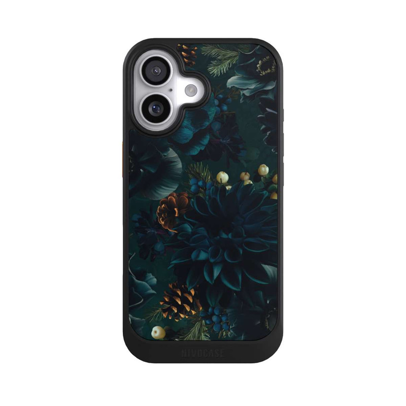 iPhone 17 NIVOcore Blumenmuster Grün und Blau