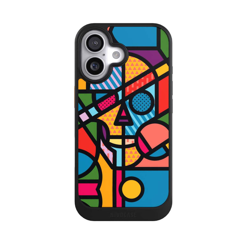 iPhone 17 NIVOcore Vit Skull Colorful