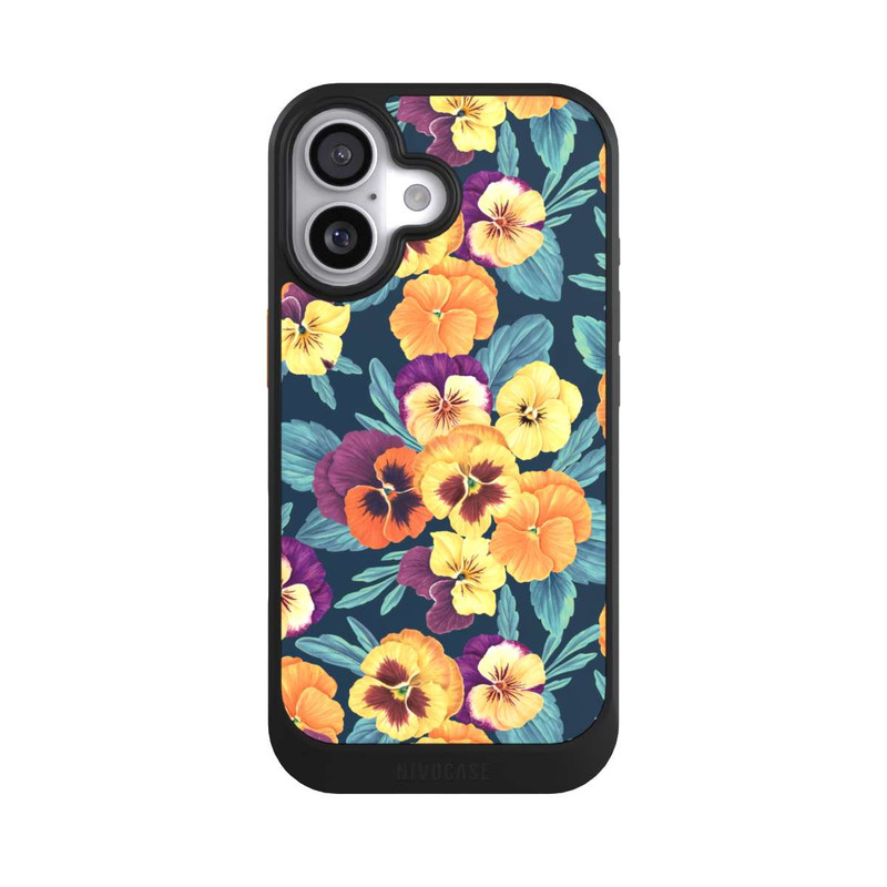 iPhone 17 NIVOcore Pansies on Navy