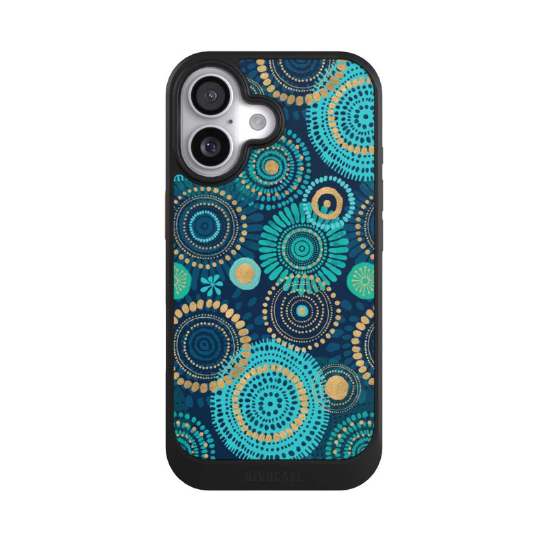 iPhone 17 NIVOcore Blockprint India Teal Gold