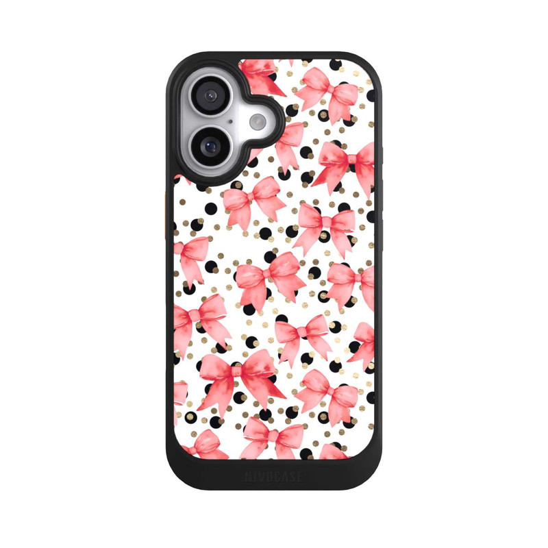 iPhone 17 NIVOcore Red Bows and Polka Dots
