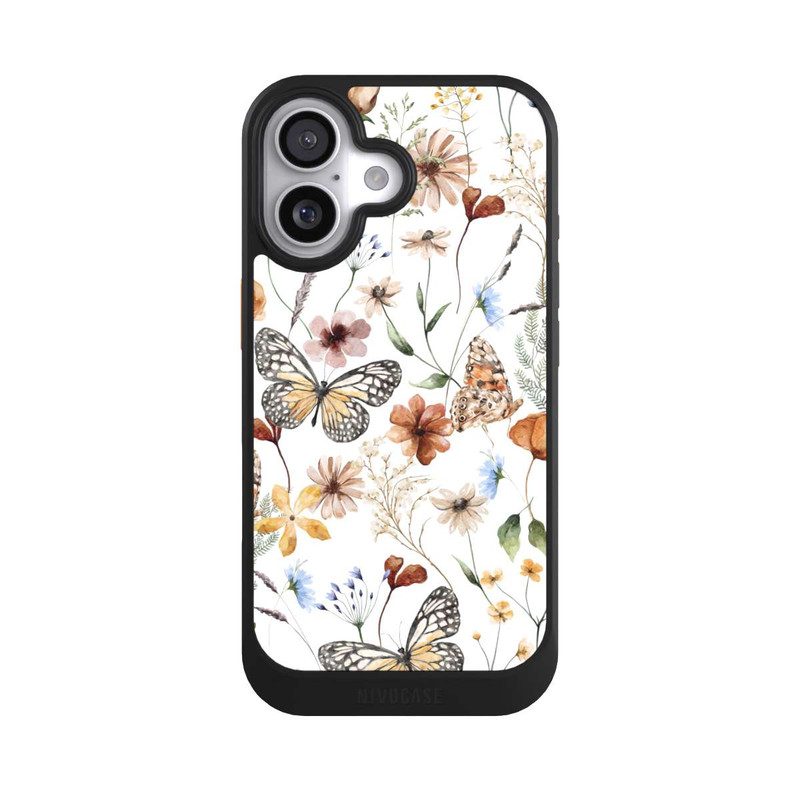 iPhone 17 NIVOcore Wildflowers and Butterflies Pattern