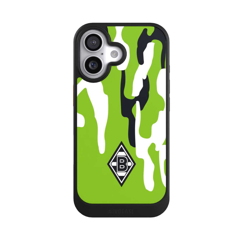 iPhone 17 NIVOcore Borussia Raute Grün Weiß Schwarz