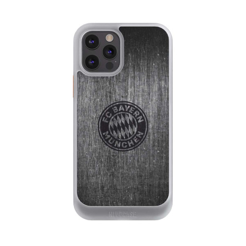 Apple iPhone 12 Pro NIVOcore Metalllook FCB Logo einfarbig