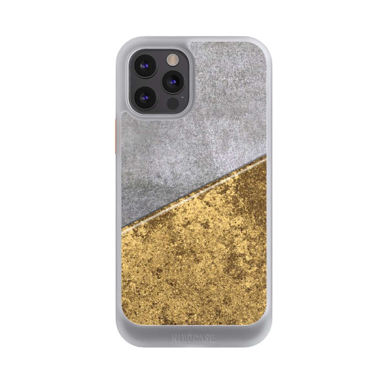 iPhone 12 Pro NIVOcore Beton und Goldlook