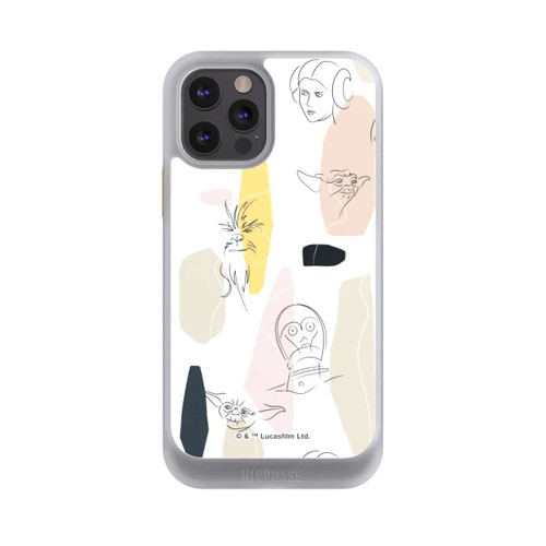 Apple iPhone 12 Pro NIVOcore Helle Seite Line Art