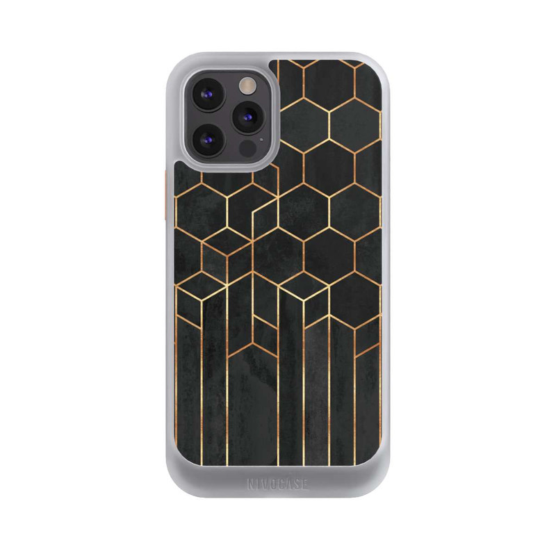 iPhone 12 Pro NIVOcore Schwarze Sechsecke